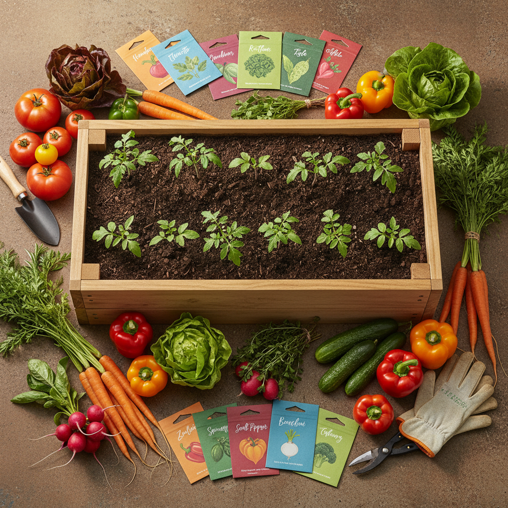 Frühlings-Pflanzset für Hochbeete — 15 Gemüsesorten Anzucht